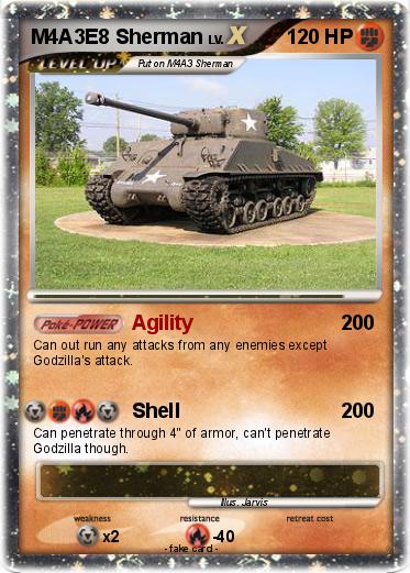 Pokemon M4A3E8 Sherman