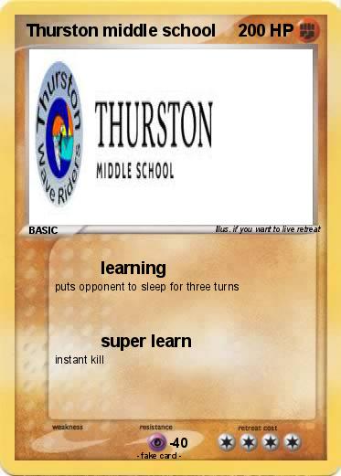 Pokemon Thurston middle school