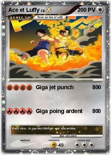 Pokemon Ace et Luffy