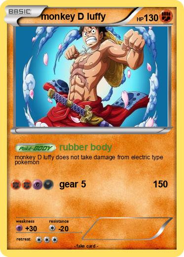 Pokemon monkey D luffy