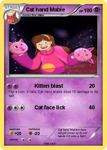Pokemon Cat hand Mable