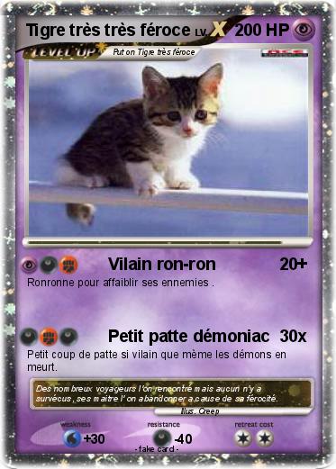 Pokemon Tigre très très féroce
