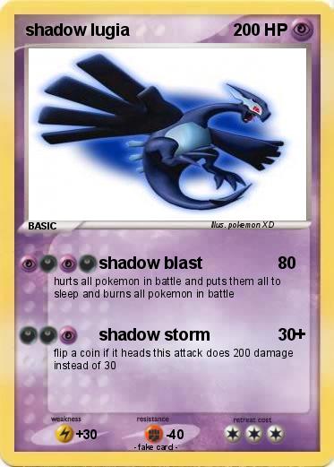 Pokemon shadow lugia