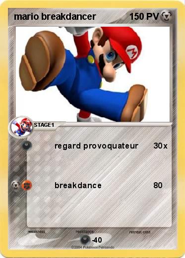 Pokemon mario breakdancer