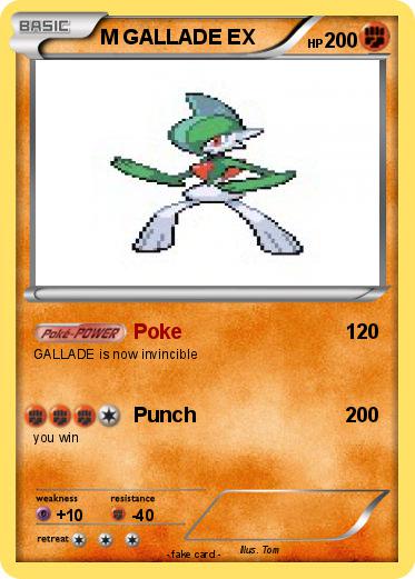 Pokemon M GALLADE EX