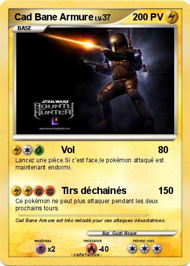 Pokemon Cad Bane Armure
