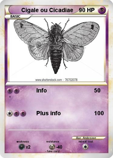 Pokemon Cigale ou Cicadiae
