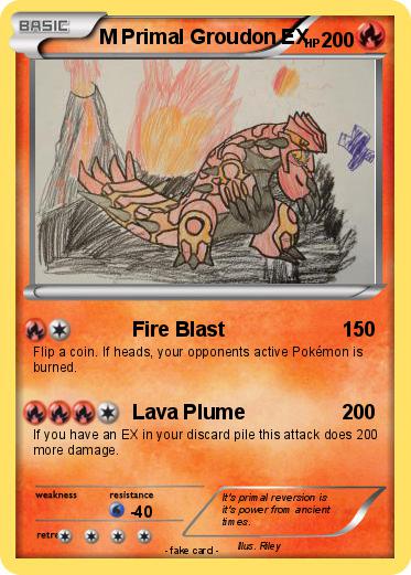 Pokemon M Primal Groudon EX