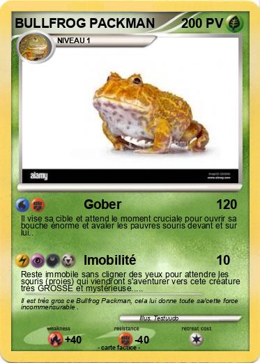 Pokemon BULLFROG PACKMAN