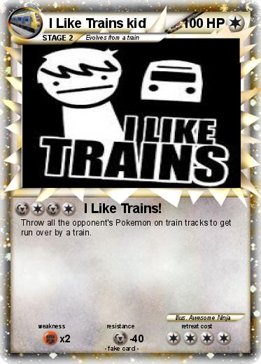 Pokemon I Like Trains kid