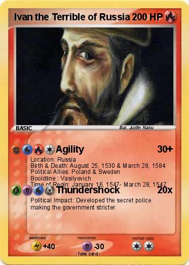 Pokemon Ivan the Terrible of Russia