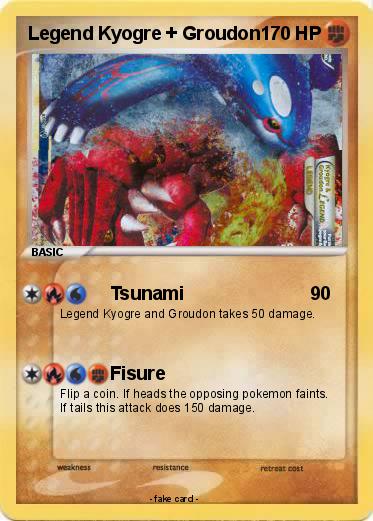 Pokemon Legend Kyogre + Groudon