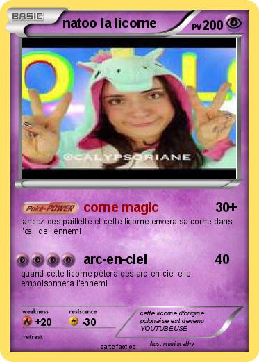 Pokemon natoo la licorne