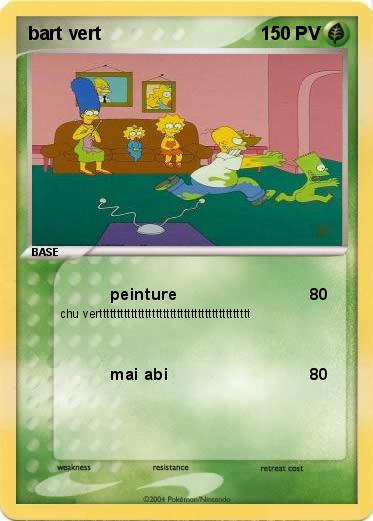 Pokemon bart vert