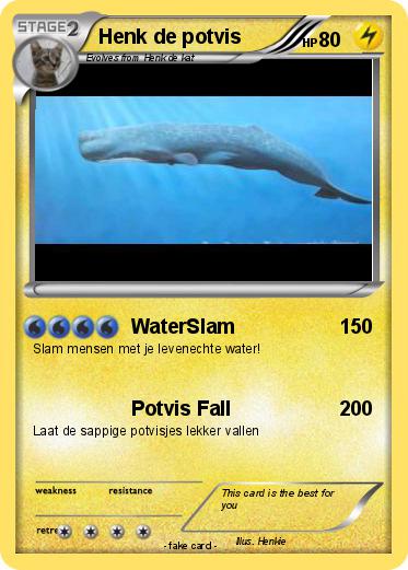 Pokemon Henk de potvis