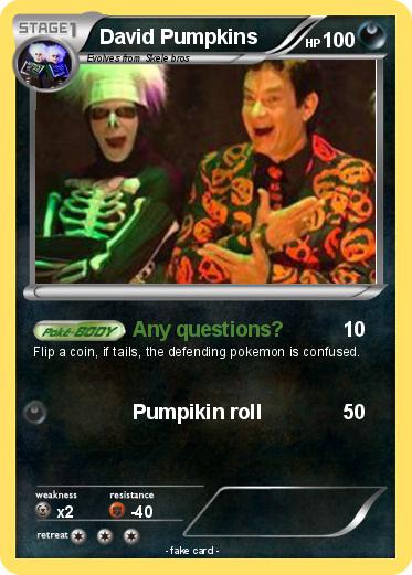 Pokemon David Pumpkins