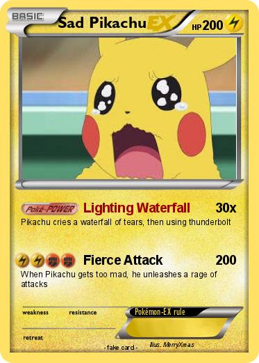 Pokemon Sad Pikachu