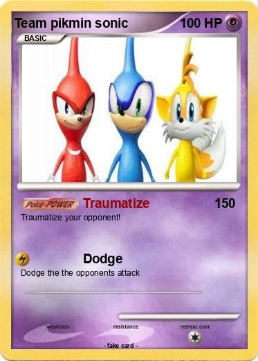 Pokemon Team pikmin sonic