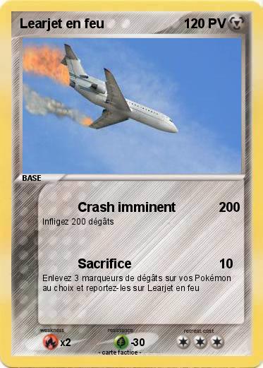 Pokemon Learjet en feu