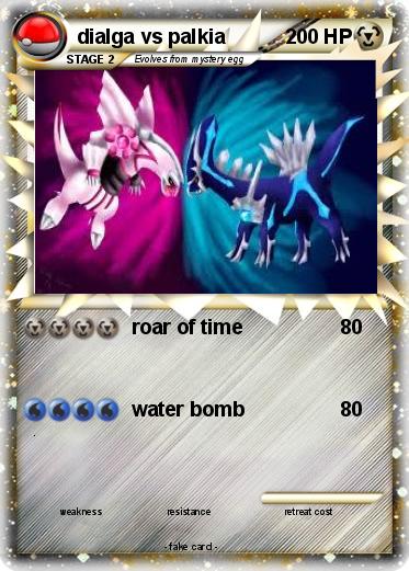 Pokemon dialga vs palkia