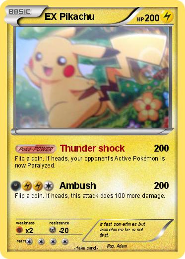 Pokemon EX Pikachu