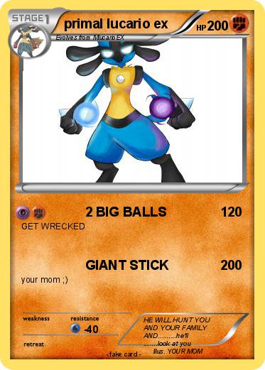 Pokemon primal lucario ex