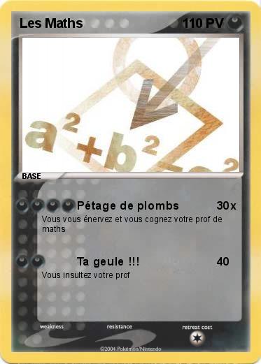 Pokemon Les Maths