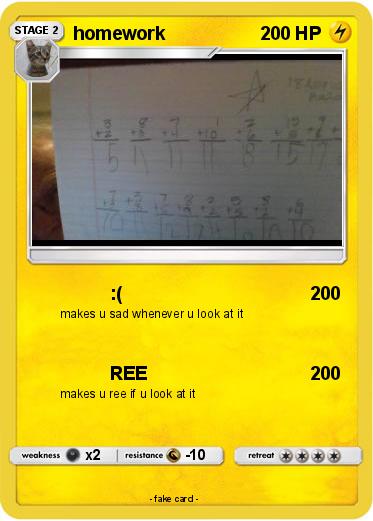 Pokemon homework