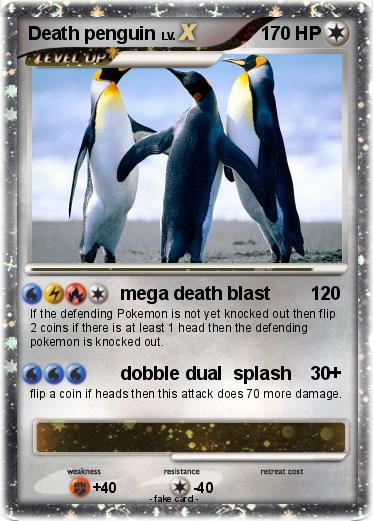 Pokémon Death penguin - mega death blast - My Pokemon Card