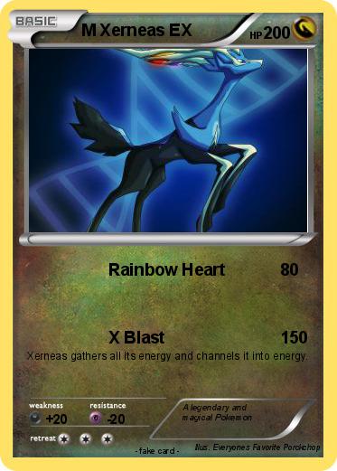 Pok mon M Xerneas EX 3 3 Rainbow Heart My Pokemon Card