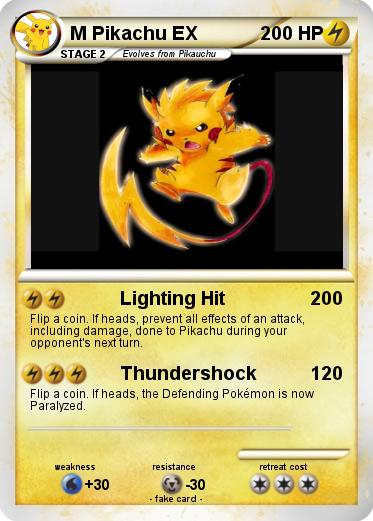 Pokemon M Pikachu EX