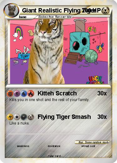 Pokemon Giant Realistic Flying Tiger
