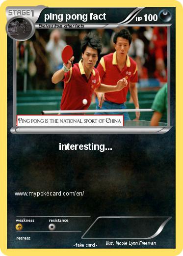 Pokemon ping pong fact