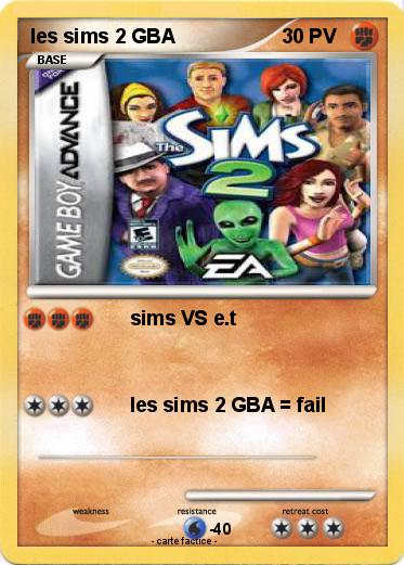 Pokemon les sims 2 GBA
