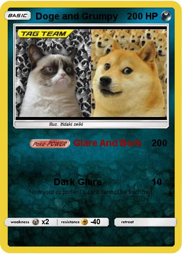 Pokemon Doge and Grumpy
