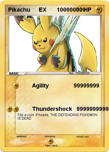 Pokemon Pikachu      EX       100000000