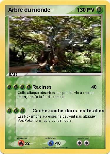Pokemon Arbre du monde