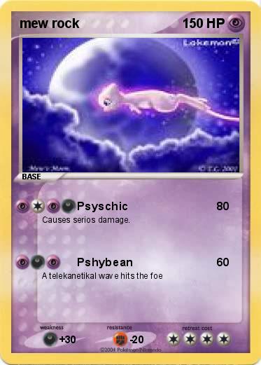Pokemon mew rock