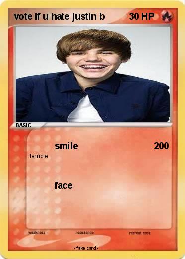 Pokemon vote if u hate justin b