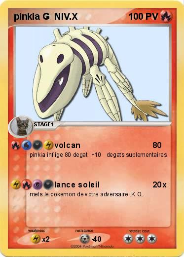 Pokemon pinkia G  NIV.X