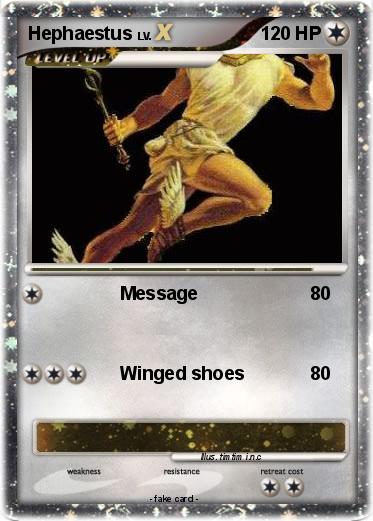 Pokémon Hephaestus 10 10 - Message - My Pokemon Card