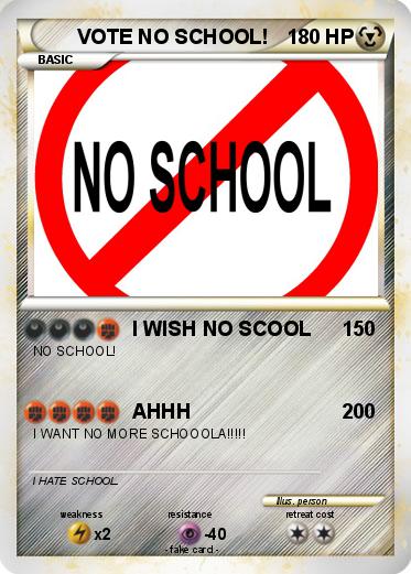 Pokemon VOTE NO SCHOOL!
