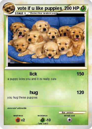 Pokemon vote if u like puppies