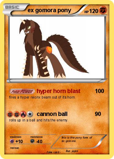 Pokemon ex gomora pony