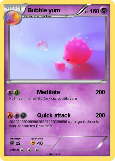 Pokemon Bubble yum