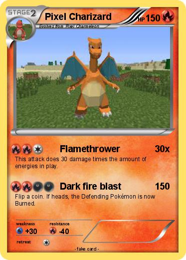 Pokemon Pixel Charizard