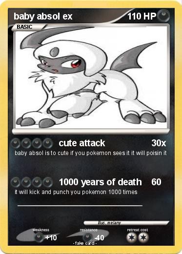 Pokemon baby absol ex