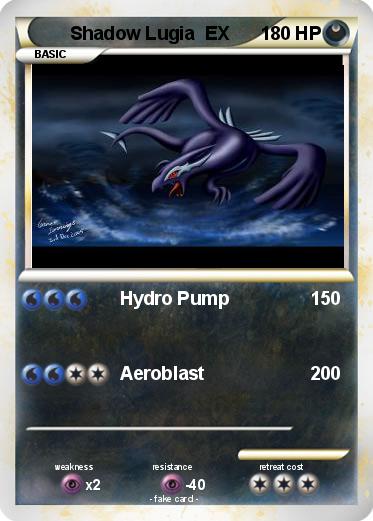 Pokemon Shadow Lugia  EX