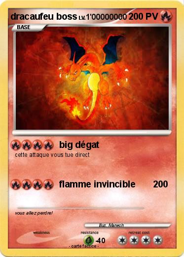 Pokemon dracaufeu boss