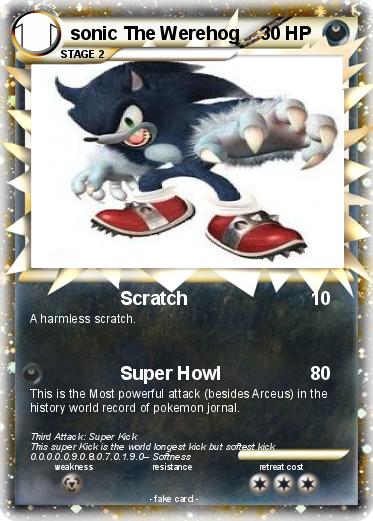 Pokemon sonic The Werehog